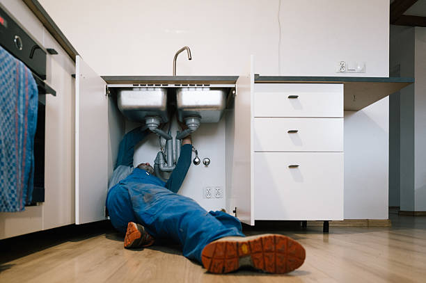 Professional Drain Cleaning technician working in Columbia, NJ